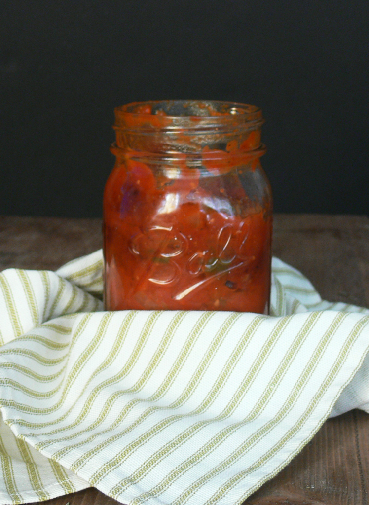 Homemade Sauce in jar