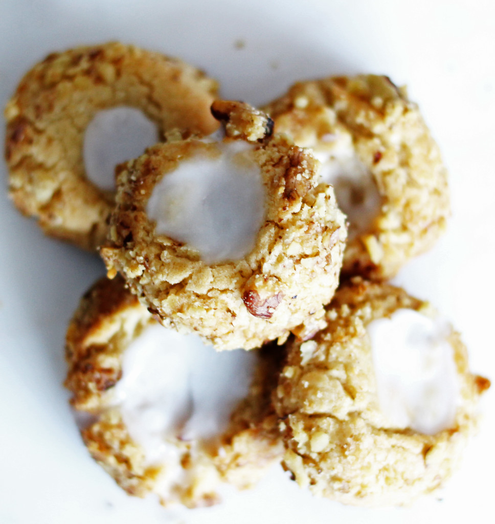 Thumbprint Cookies with nuts
