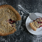 Cranberry Cherry pie and slice